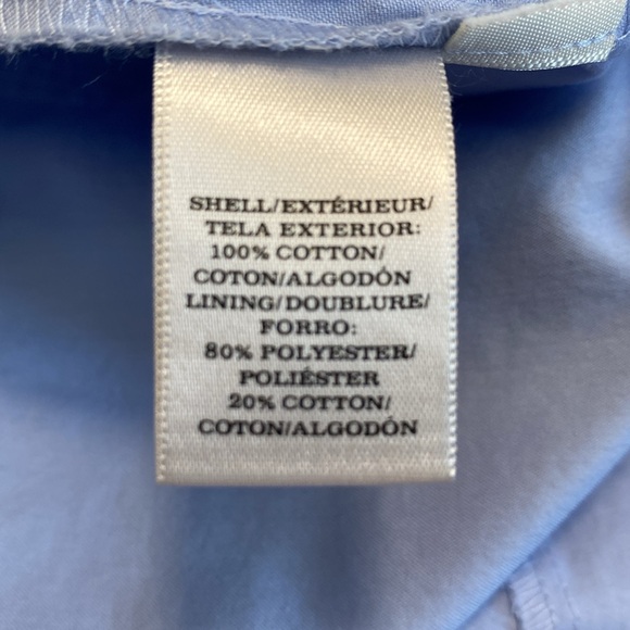 ANN TAYLOR Light Blue Cotton Sleeveless Dress Sz 4 - Picture 11 of 13